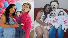 Жена „роди“ четвъртото си дете от парцалена кукла, за която се омъжи (СНИМКИ)