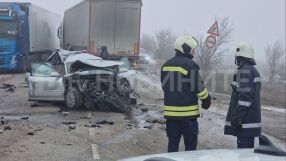 Тежка катастрофа с един загинал стана на околовръстния път на Враца (СНИМКИ)