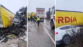 Катастрофа с три тира край Видин, има загинал