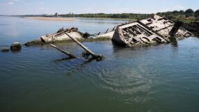 Тези кораби от Втората световна война са извадени от Дунав