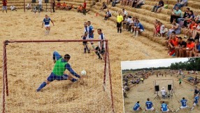 В Русия вдигнаха сламен стадион в знак на протест (ВИДЕО)