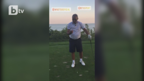 Топка за голф? Не е проблем за Христо Стоичков (ВИДЕО)