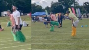 Кейхил отвя конкуренцията по скачане с чували