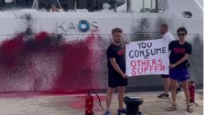 Активисти съсипаха яхтата на една от най-богатите жени в света