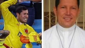 Колумбийският фен, който се би с Дарвин Нунес, е свещеник