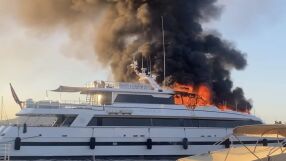 Суперяхтата Sea Lady II изгоря в Сен Тропе