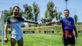 Валери Божинов се върна на стадиона (ВИДЕО)