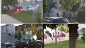 Сръбски срещу хърватски фенове в жесток сблъсък във Вуковар (ВИДЕО)