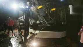 Вижте кадри от ужаса с националите