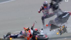 Разцепен на две: Зловеща катастрофа в MotoGP (ВИДЕО)