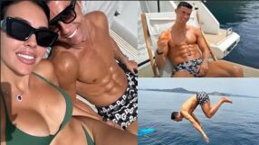 Роналдо и Джорджина лудуват на луксозна яхта (ВИДЕО)