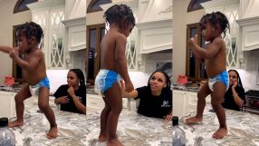 Внукът на Мейуедър в бой със сянка... по памперс (ВИДЕО)