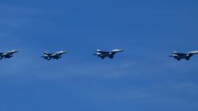 Румъния вдигна два изтребителя заради засечени въздушни цели по границата с Украйна