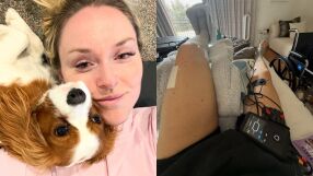 Тренировки и четиринога подкрепа: Линдзи няма спирка! (ВИДЕО)