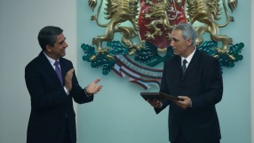 Президентът Плевнелиев приветства Христо Стоичков и гостите му (ГАЛЕРИЯ)