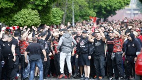 Феновете на ЦСКА пощуряха от радост (ВИДЕО)