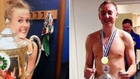 Полска волейболистка като Спиридонов: Гола и с купа (СНИМКА)