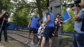 Футболистите и ръководството на 