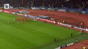 Лудогорец изравнява 2:2 на Ливърпул