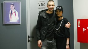 Цвети Стоянова на трибуните в 