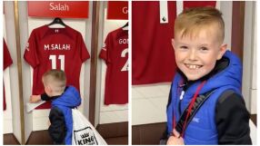 Малчуган остави бележка на Салах, фенове гадаят какво пише (ВИДЕО)