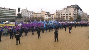 Национален протест: Синдикатите настояват за увеличение на доходите и нов бюджет (ОБЗОР)