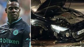 Балотели претърпя тежка катастрофа (ВИДЕО)