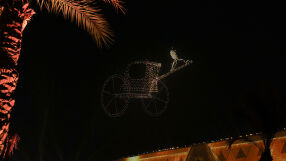 Древен Египет оживя: Фойерверки и шоу с дронове за големия музей в Гиза (ВИДЕО И СНИМКИ)