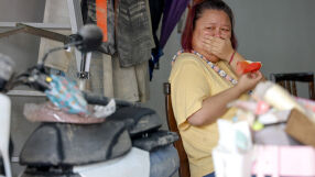 Езеро се премести и наводни село заради тайфун