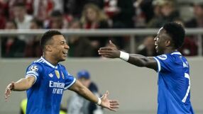 Четири гола на Мбапе измъкнаха Реал в Пирея