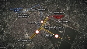 Затворени булеварди и засилено полицейско присъствие в София заради дербито (ВИДЕО)