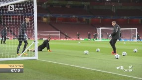 Лудогорец се подготвя за мача с Арсенал