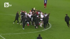 Вижте радостта на ЦСКА след страхотния обрат срещу 