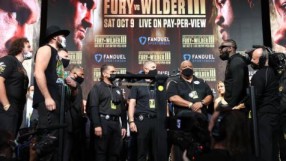 Фюри с 18 кг по-тежък от Уайлдър преди дългоочаквания мач (ВИДЕО)