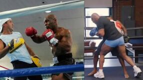 Железния Майк заряза количката и показа страховита форма