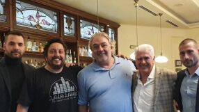 Мъжът на Лепа Брена обсъжда тенис проекти в София