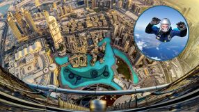 Ужасяващо видео показва какво би било да паднеш от най-високата сграда в света (ВИДЕО)