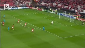 Зенит поведе 1:0 на Бенфика (ВИДЕО)