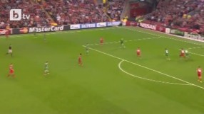 Балотели отбелязва за Ливърпул 1:0 Лудогорец (ВИДЕО)