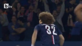 Давид Луис отбелязва за ПСЖ 1:0 Барселона (ВИДЕО)