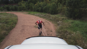 Началото е дадено: Краси Георгиев ще тегли автомобил в следващите 27 часа и половина