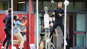 Двама Роналдовци на снимачната площадка