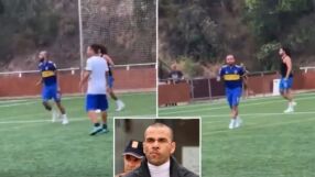 Изнасилвачът Дани Алвеш събра непознати за мач (ВИДЕО)