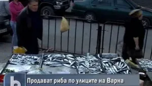 Търговци продават риба по улиците във Варна