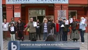Протест срещу нехуманно отношение към бездомни кучета в София