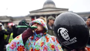 Анти-Тачър митинг вдигна на крак полицията в Лондон