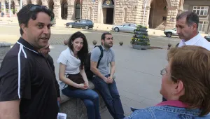 Десетина души протестираха срещу подслушванията