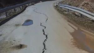 Пропука се и пътят към Рибново