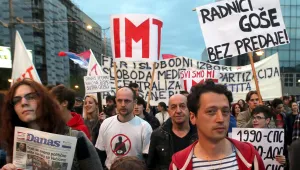 Поредна нощ на протести в Сърбия срещу резултата от президентския вот 