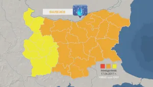 Обилни валежи в цялата страна днес